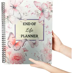 End Of Life Planner, If I Die Binder Important Document Organizer, Guided Final Arrangement When I’m Gone Notebook, 8.5" X 11"