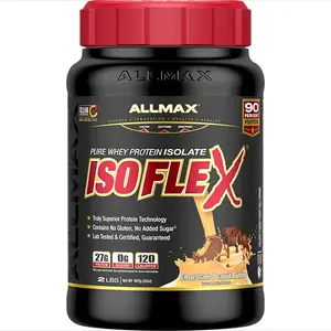 ALLMAX Nutrition ISOFLEX Whey Protein Isolate - 27g Protein, 99% Lactose-Free, Gluten-Free, Soy-Free, Chocolate Peanut Butter Flavor - Healthcare