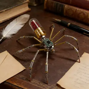 DIY Steam Punk Spider Mechanical Insect Model Kit, High Difficulty Handmade Craft, Art, Home Decoration, Perfect Gift for Boyfriend, Birthday, Christmas