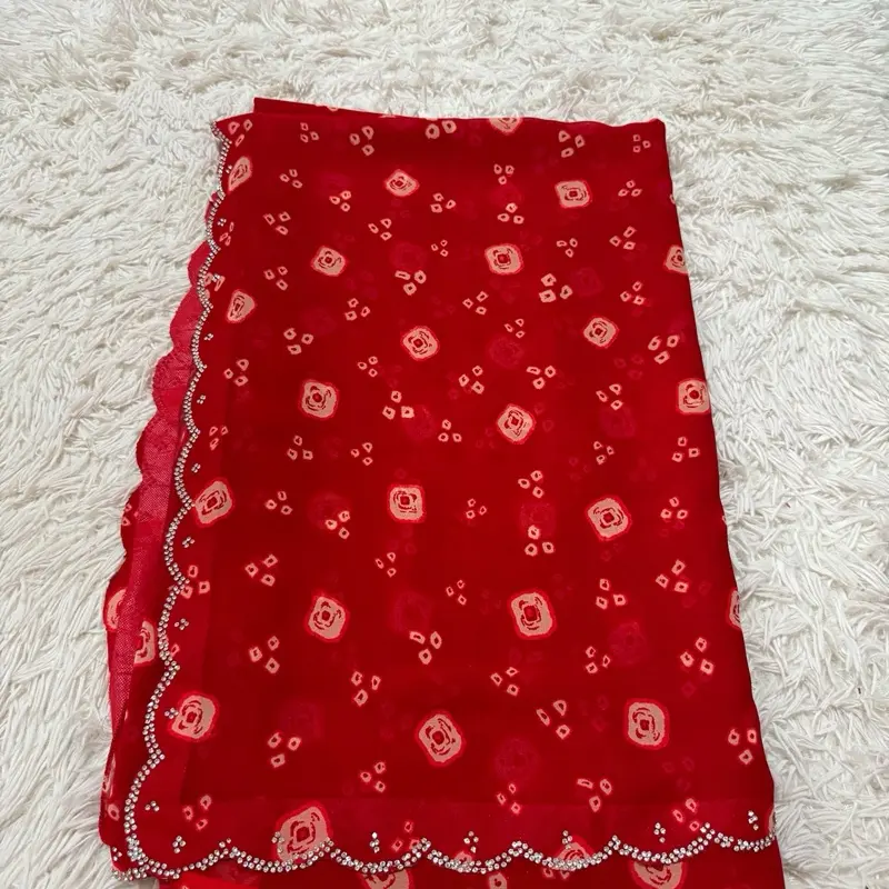 Handwork shiffon saree