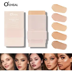 O'CHEAL Double-Headed Concealer Foundation Stick - 50ml Moisturizing Lightweight Pseudo Vegetarian 2-in-1 Makeup Hydrator for Enhanced Cosmetics Routine Blend Moisturizer