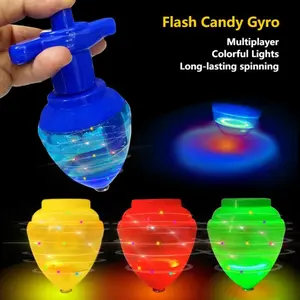 Candy Spinning Top with Cool Lighting, Long-Lasting Rotation, Multiple Colors, Ideal Party Gift, Transmitter Included