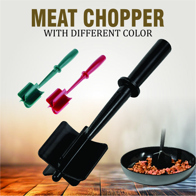 Premium Meat Chopper Kitchen Tool | Non-Stick Ground Beef Masher & Hamburger Mixer