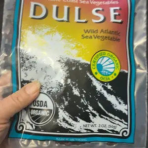 Maine Coast Sea Vegetables Organic Dulse Whole Leaf Bag | Nutritious Food & Seaweed Snacks | Rich in Iodine | North Atlantic Harvest | Great for Salads, Soup, Smoothies | 2 Oz | New Packaging