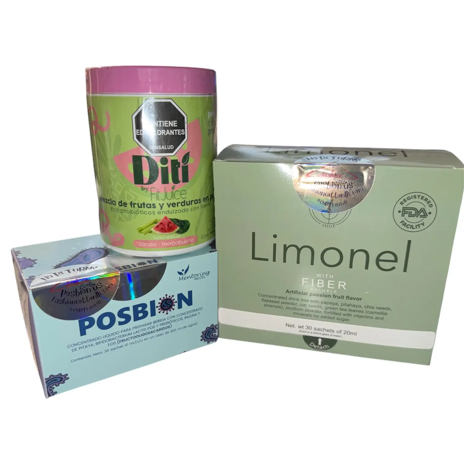 Limonel Diti Jugo Verde Probiotic & Fiber Supplement from Colombia