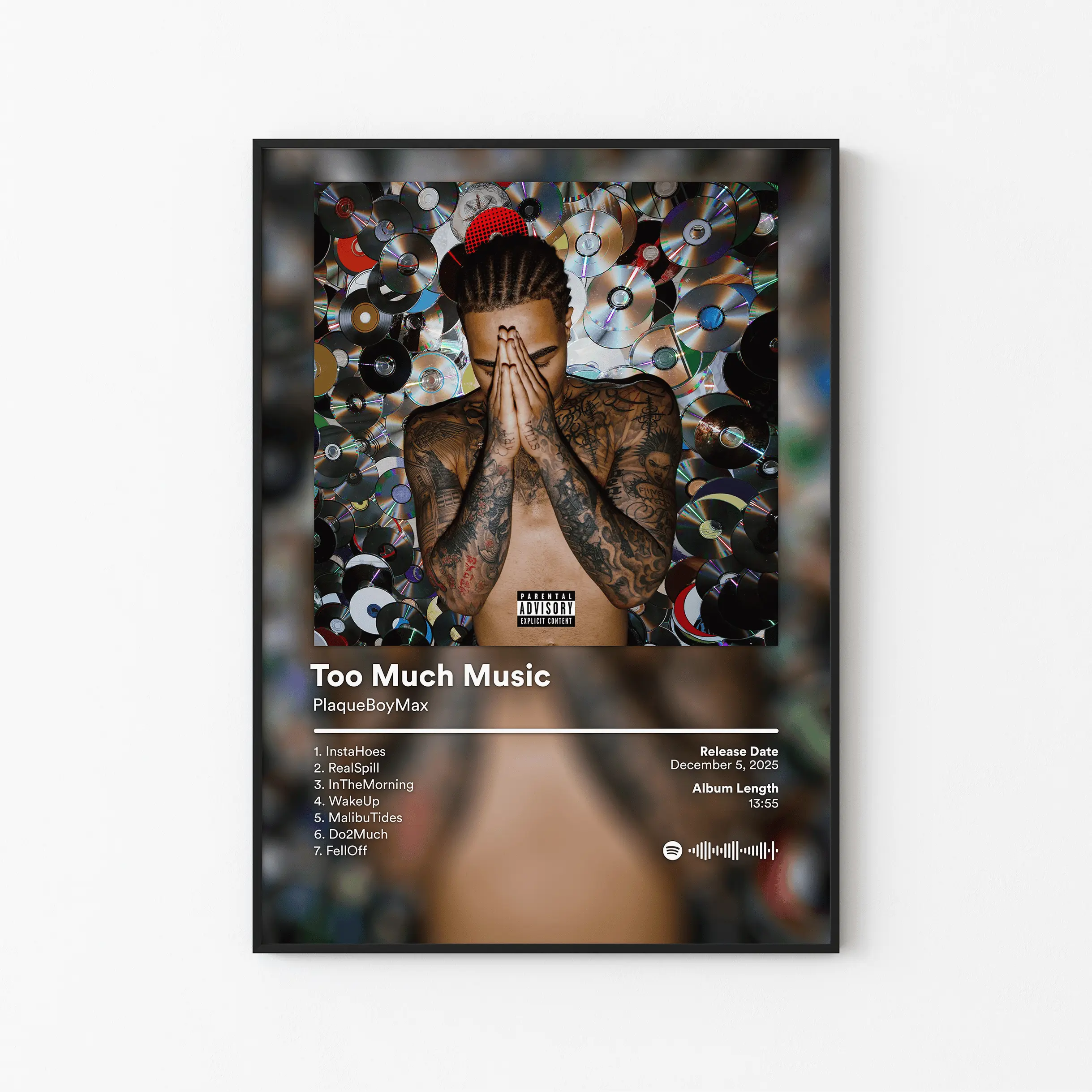 [ MUSIC POSTER – UNFRAMED ] PlaqueBoyMax Poster, 5STAR Community Wall Art, Twitch Streamer Decor, Underground Rap Culture