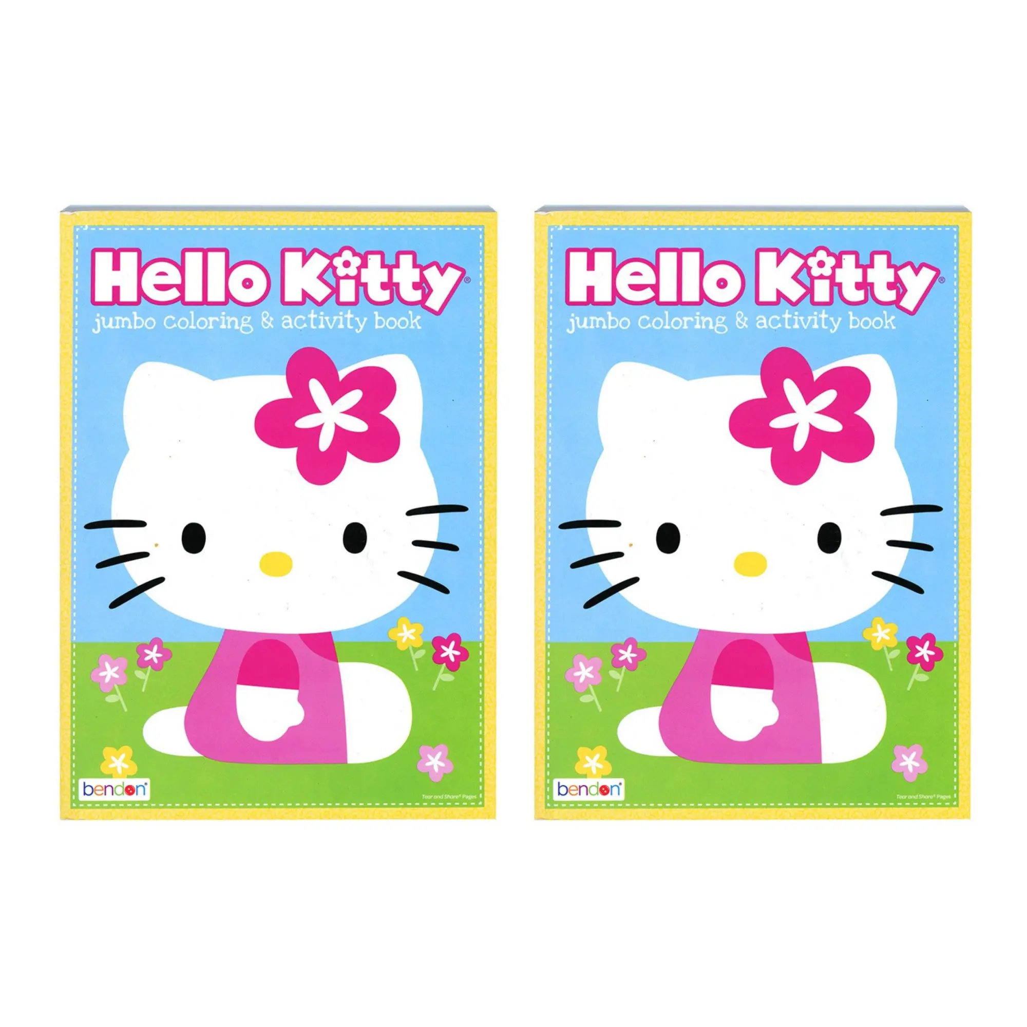 Set of 2 Sanrio Hello Kitty & Friends Jumbo Coloring & Activity Book