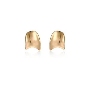 Curved Stud Earrings