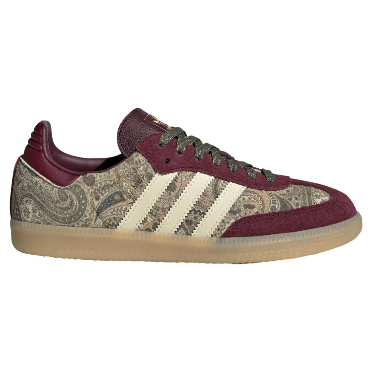 adidas Samba OG Liberty London Maroon Warm Vanilla Women's Fashion Shoes New