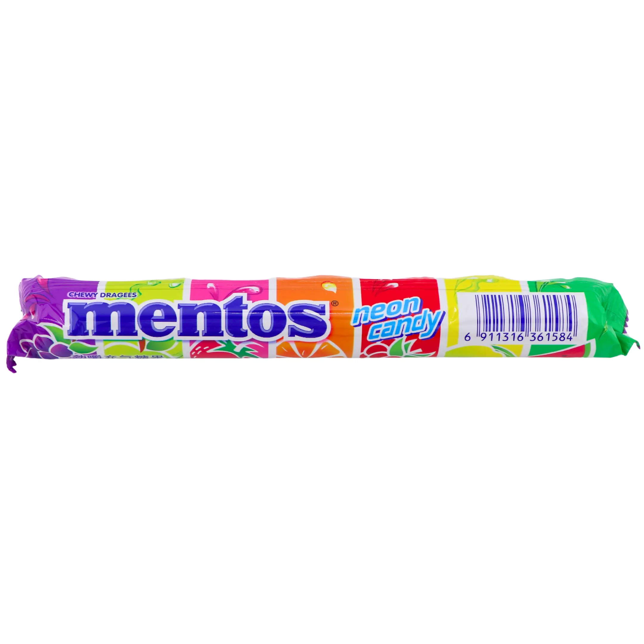 Mentos Neon Chewy Candy | Assorted Fruit Flavors | Imported from China