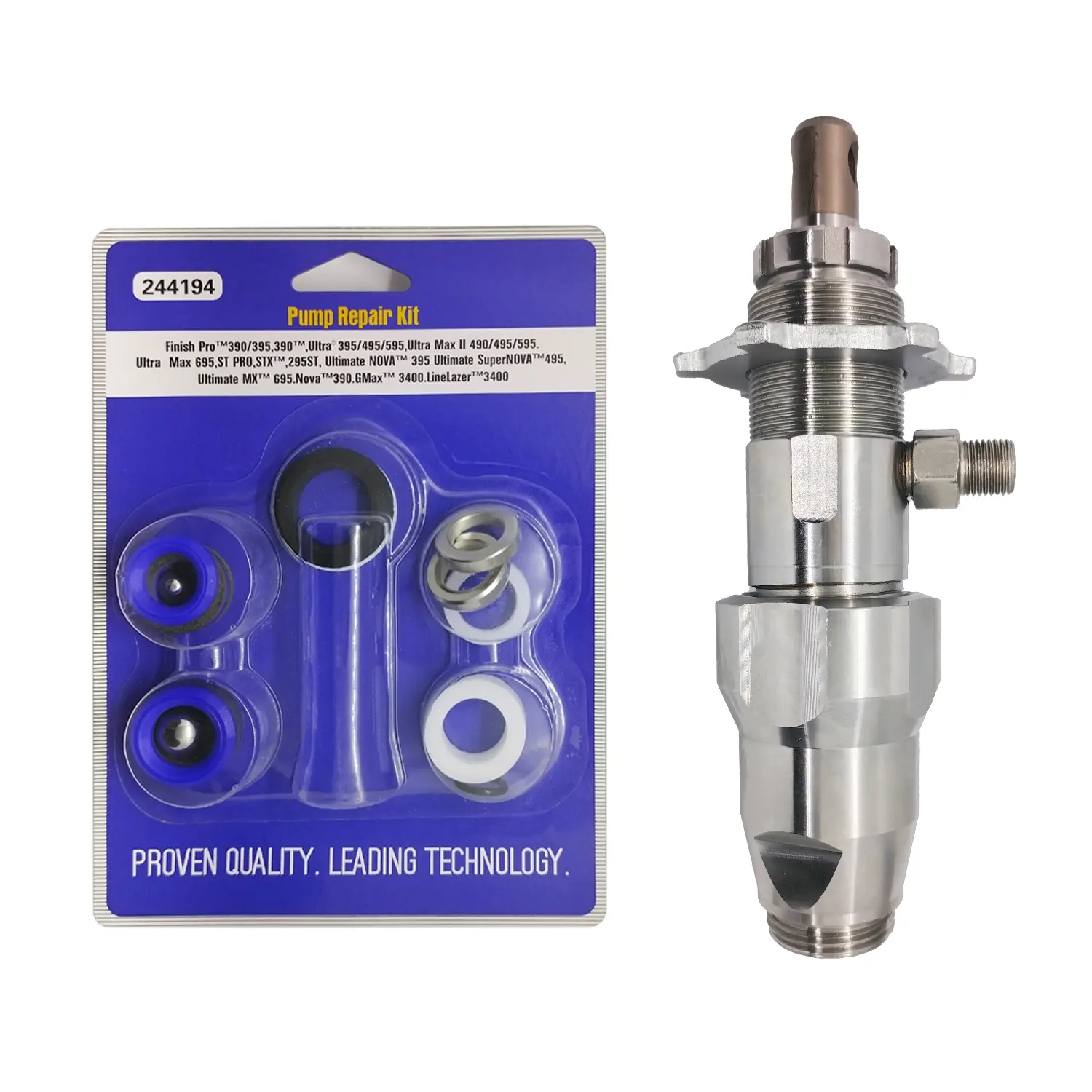 Pneumatic Paint Sprayer Pump Assembly Replacement Kit, Compatible with Graco Ultra Max Ii Ultimate Models 390-595, High Pressure Repair Parts Set