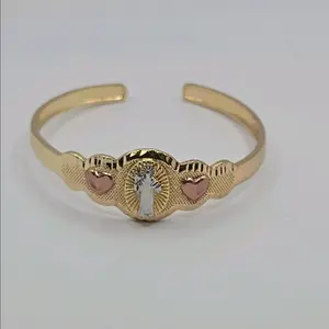 SAINT BENEDICT bracelet adjustable three colors  Gold-plated