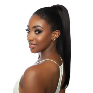 Mane Concept Human Hair Ponytail Pristine PRPE 10 Yaky Straight Drawstring Ponytail 20"