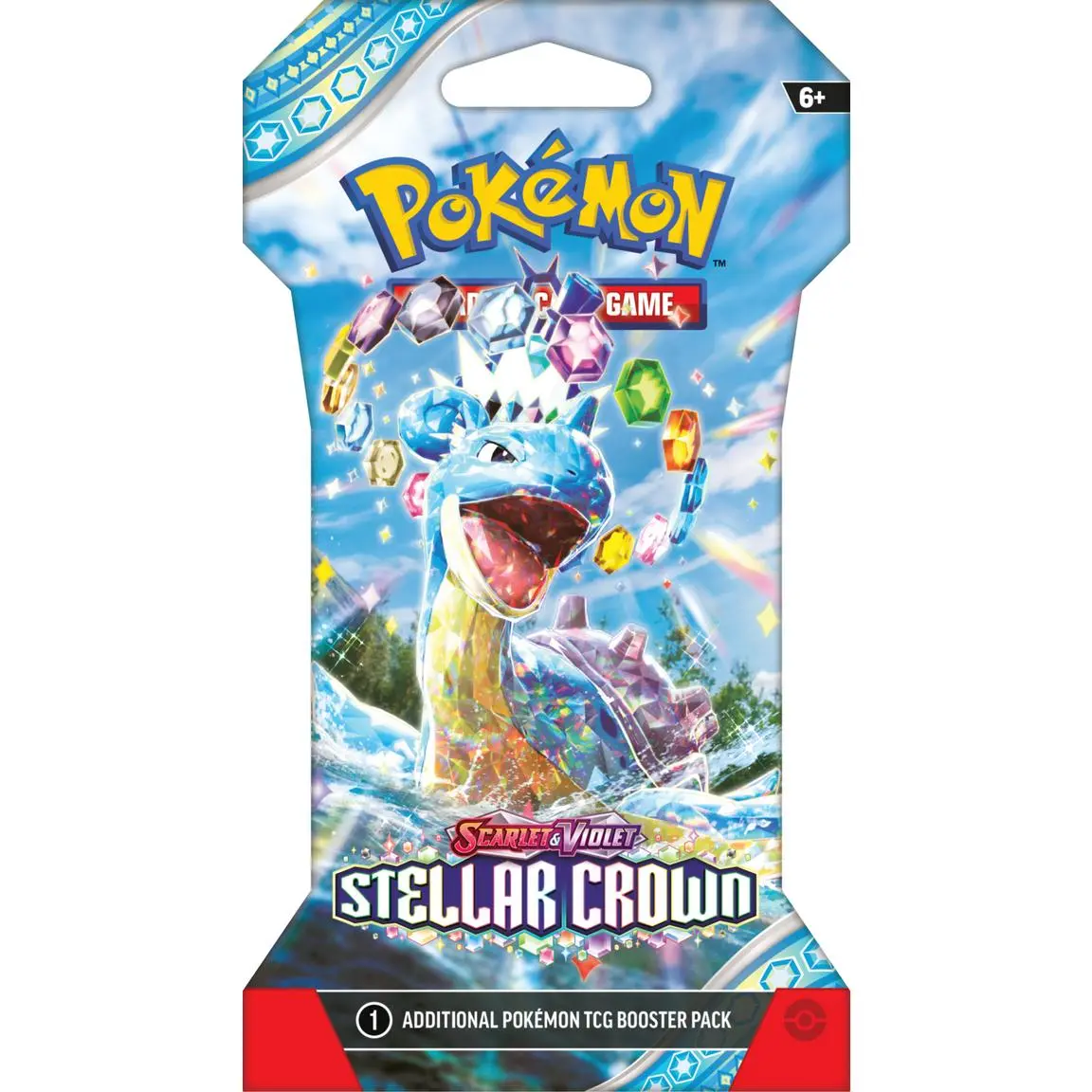 Pokemon Scarlet & Violet Stellar Crown SLEEVED Booster Pack booster pack
