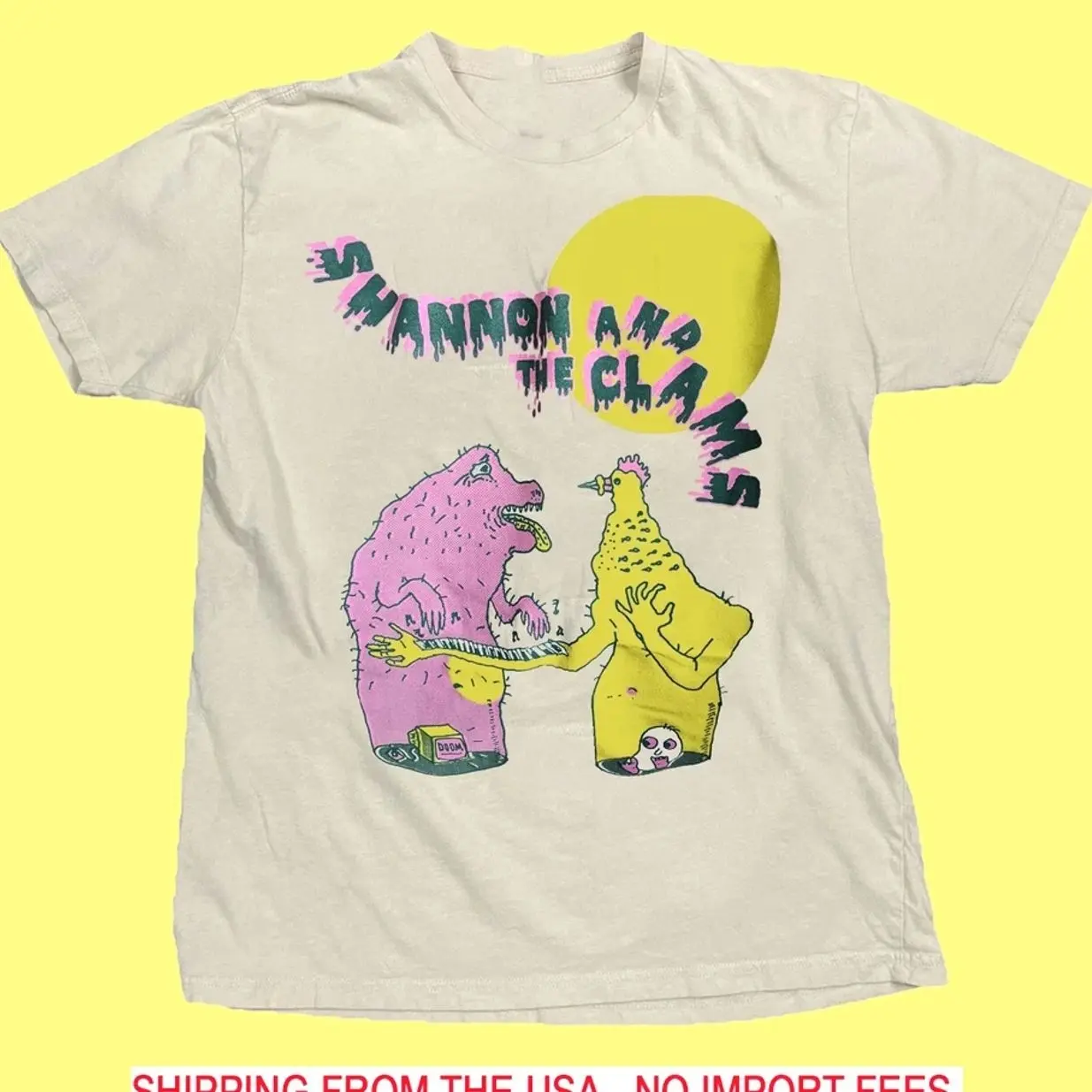 White Shannon and the Clams Band Funny S to 5XL T-shirt CA269 R
