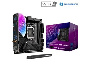 ASRock B860I Lightning WiFi LGA 1851 Intel B860 SATA 6Gb/s Intel Core Ultra DDR5 Mini ITX Motherboard