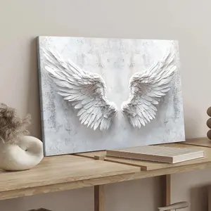 Angel Wing Pattern Wall Art, Wooden Wall Art, Modern Art Decoration, Living Room Bedroom Decoration, Hallway Office Mural, Ideal Gift, Home Poster, High Definition, Waterproof, Artwork, Ornaments