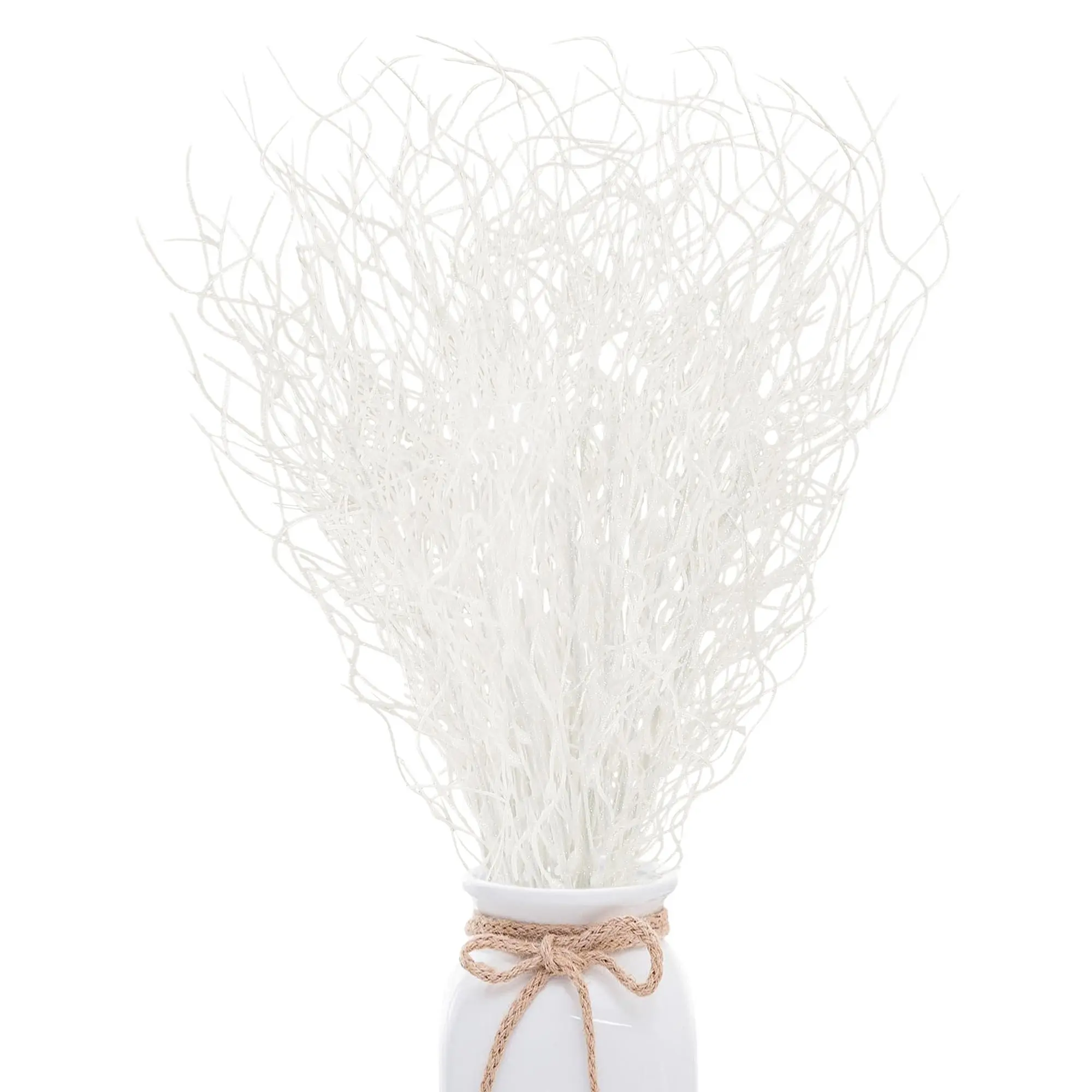 50 Pcs Artificial Glitter Stems Decorations, 45.72 Cm Fake Christmas Tree Branches, Holiday Home Decoration Supplies ()