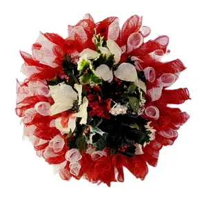 Large Handmade Christmas Wreath - Festive Home Decor