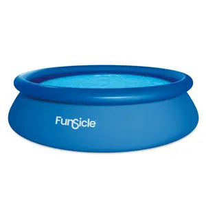 Funsicle 10' x 30" QuickSet Inflatable Ring Top Outdoor Above Ground Pool w/Pump