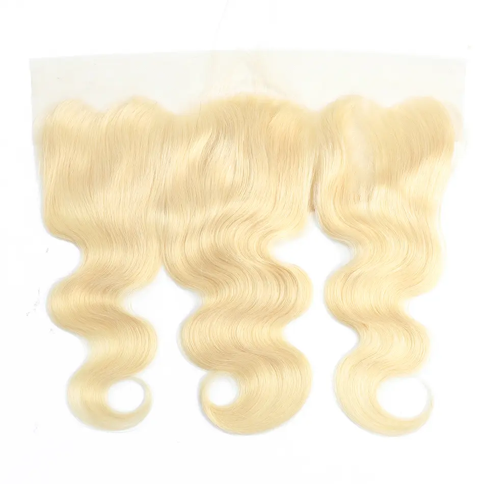 100% Human Hair Made Blonde 613 13x4 Transparency Lace Frontal Body Wave