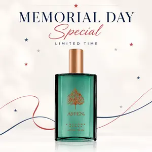 Coty Aspen for Men 4 oz EDC Spray -  Lavender & Orange Blossom Notes, Aromatic Woody Musk Scent,Unisex Fragrance, Memorial Day Gift