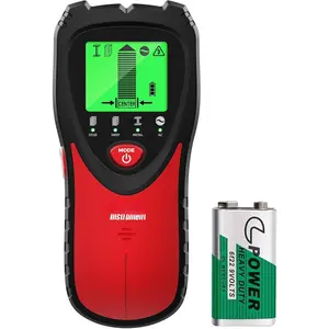 5-in-1 Stud Finder with LCD Display, Wall Scanner for Studs, Metal, AC Wires Detection, Lightweight & Durable,  for Homeowners & DIY Projects(Red)