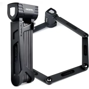 RBRL Lock, 2.95 Ft Folding Locks, Anti-Theft Chain Lock with Keys and Case for Bikes, E-Bikes or Scooters