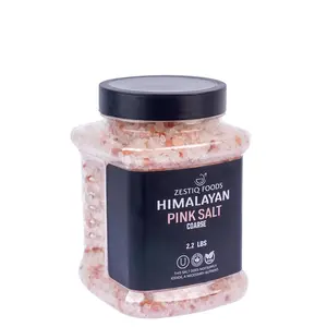 100% Organic HIMALAYAN PINK ROCK SALT, COARSE GRAIN JAR 2.2 100% Organic HIMALAYAN PINK ROCK SALT, COARSE GRAIN JAR 2.2