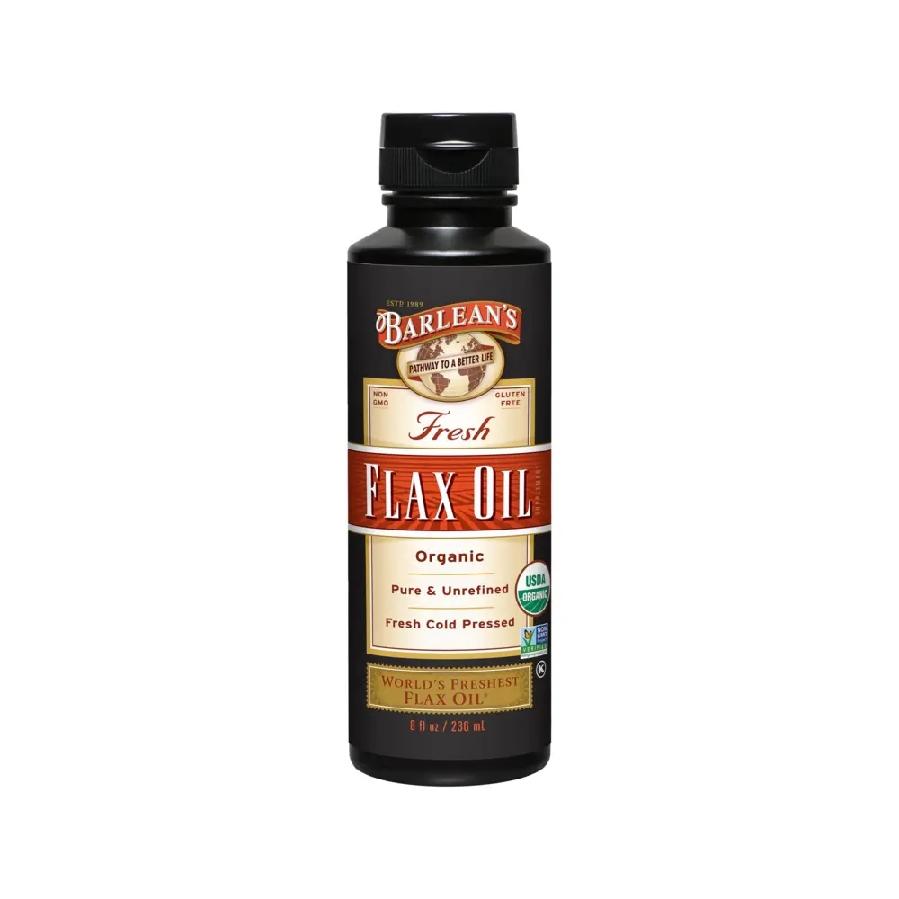 Barlean's Organic Flaxseed Oil Liquid from Fresh Cold Pressed Flax Seeds, 7,640mg ALA Omega 3 Fatty Acid Supplement Healthcare