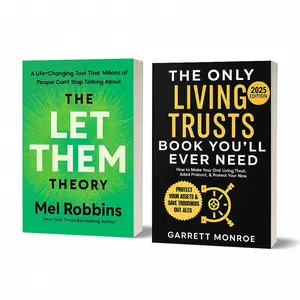 Empower Your Mindset Dual-book Set, 2 Counts/set Including 1 Count 'The Let Them Theory' & 1 Count 'The Only Living Trusts', Ideal for Personal Growth & Financial Awareness, Self Improvement Journal