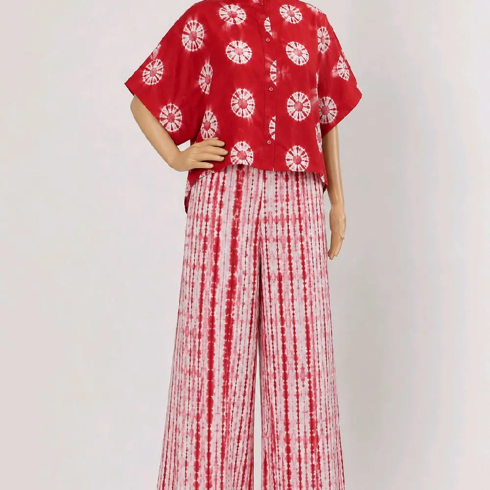 Adire Crop Top Set -  crop top and palazzo