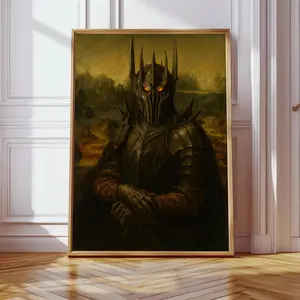 Sauron Mona Artistic Alphabet Theme Wall Art Poster, Multi-Size Archival Paper Unframed Art Print, Modern Home Decoration for Room