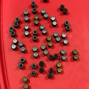 1:64 scale Diecast Rubber wheels (4 car Set )
