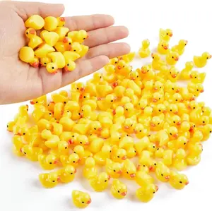 10Pc/Set Mini Resin Duck Tiny Duck Miniature Figures Bulk Little Duck Charms for Party DIY Micro Landscape Home Decoration Craft