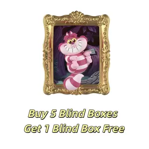 Disney Alice in Wonderland Gallery Series Frame Blind Box,4.5"Cute Anime Figurine Mystery Box, Aesthetic Bedroom Office Desk Decoration Ornaments,Cute Collectible Miniature Figurine,Surprise Desk Decor Gift for Girls Fans, Trendy Collectible Toy