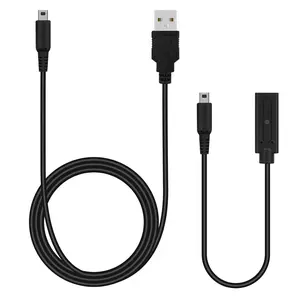 1 count 3.9FT 3DS Charger  + 1 count Dual Mode USB Type-C   Adapter for  3DS XL, 3DS XL