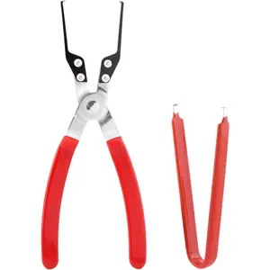 Relay Puller Pliers Relay and Fuse Remover Tool, Automotive Relay Fuses Puller Tool, Automotive Tool Fuse Puller, Car Vehicle Battery Terminal Wiper Remover(red)