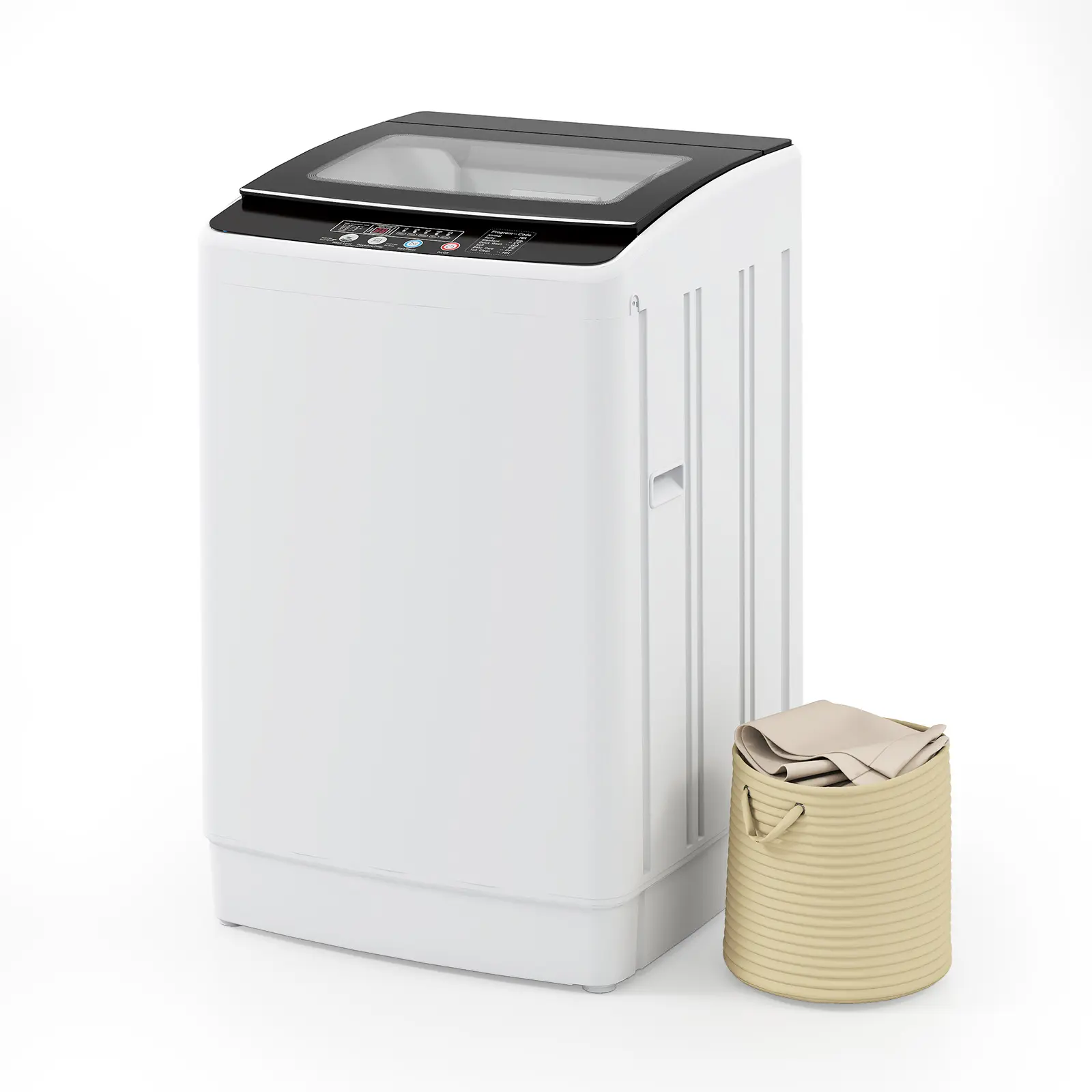 Auertech Fully Automatic Portable Washing Machine,Washer & Spin Dryer Combo with 10 Wash Cycles,Drain Pump & 24H Delay,for Apartment,RV,Dorm & Home 25 lbs laundymachine
