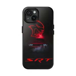 Dodge OMG CHALLENGER SRT HELLCAT Smartphone Case, Strong Muscle Sports Car-Themed Handheld Cellphone Casing, Unique Accessories for Him, Compatible with iPhone 11-16, Ideal Car Lover Gift