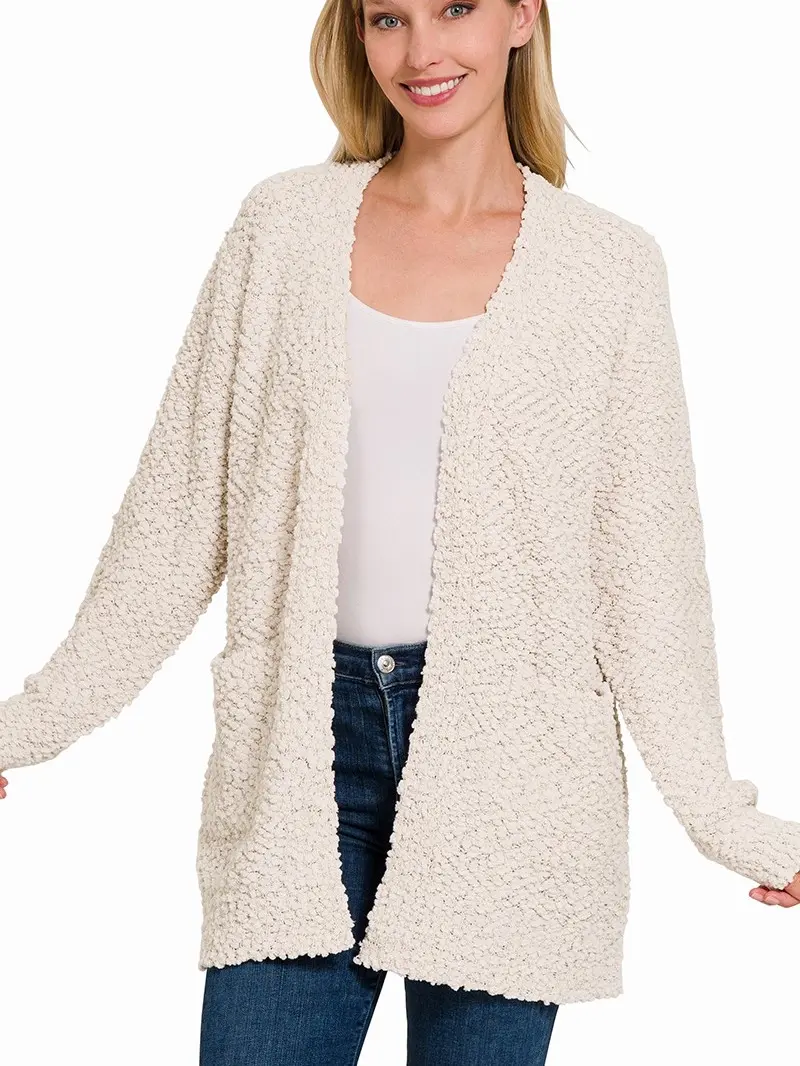 Jennifer Front Pocket Stretch Cardigan