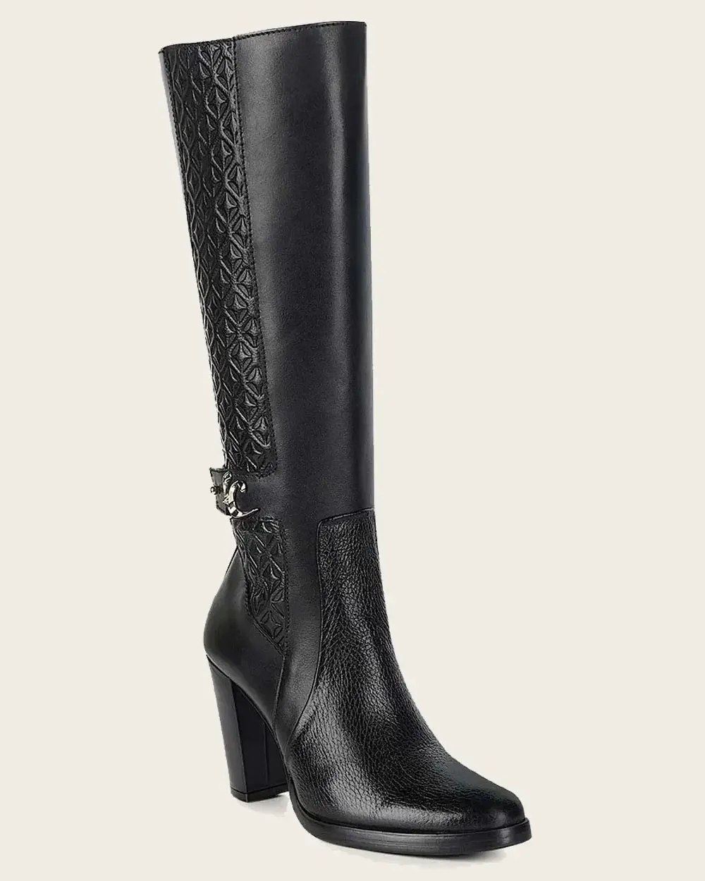 Cuadra WNS Engraved Deer Black Tall Boot