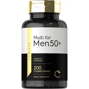 Carlyle Multivitamin for Men 50+ | 200 Count | with B Vitamins, Vitamin D, Magnesium & Zinc | Non-GMO, Gluten Free Supplement