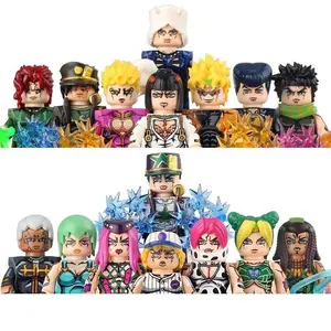 KF6198 WM6160 WM6161 JoJo's Bizarre Adventure Set Building Blocks Kujo Jotaro Mini Action Figure Toys popular