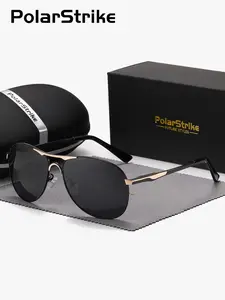 Unisex Vintage Trendy Polarized Sunglasses, Polarized Aviator Sunglasses, Retro Outdoor Sports Double Beam Sunglasses, Fashionable Sunglasses for Men & Women for Everyday Use