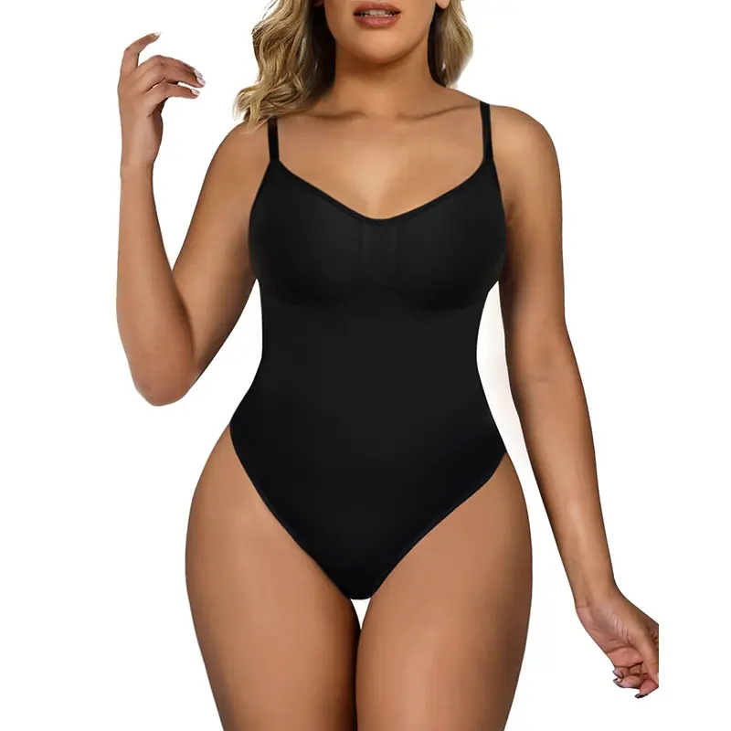 Seamless Covered Bust Jumpsuit Thong Bodysuit Fit Comfort Slimming Womenswear 1 Breathable Hip Tops Soft Deals For You Days Body Hugging bodysuit shapewear Summervibes