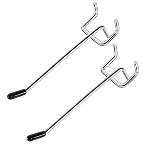 Pegboard Hooks, 25 Pack 4 inch Peg Board Hooks for Hanging, Quality Peg Board Hooks Fit 1/8" Metal Pegboards, Peg Board Hooks for Garage, Shop, Office, Crafts Organisation, Kitchen