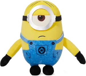 MINISO 8" Minions Stuart Stuffed Animals Plush Toys, Cute Kawaii Soft Plushie for Kids Toddlers, Despicable Me Cartoon Character Collectible Gift for Boys Girls Birthday