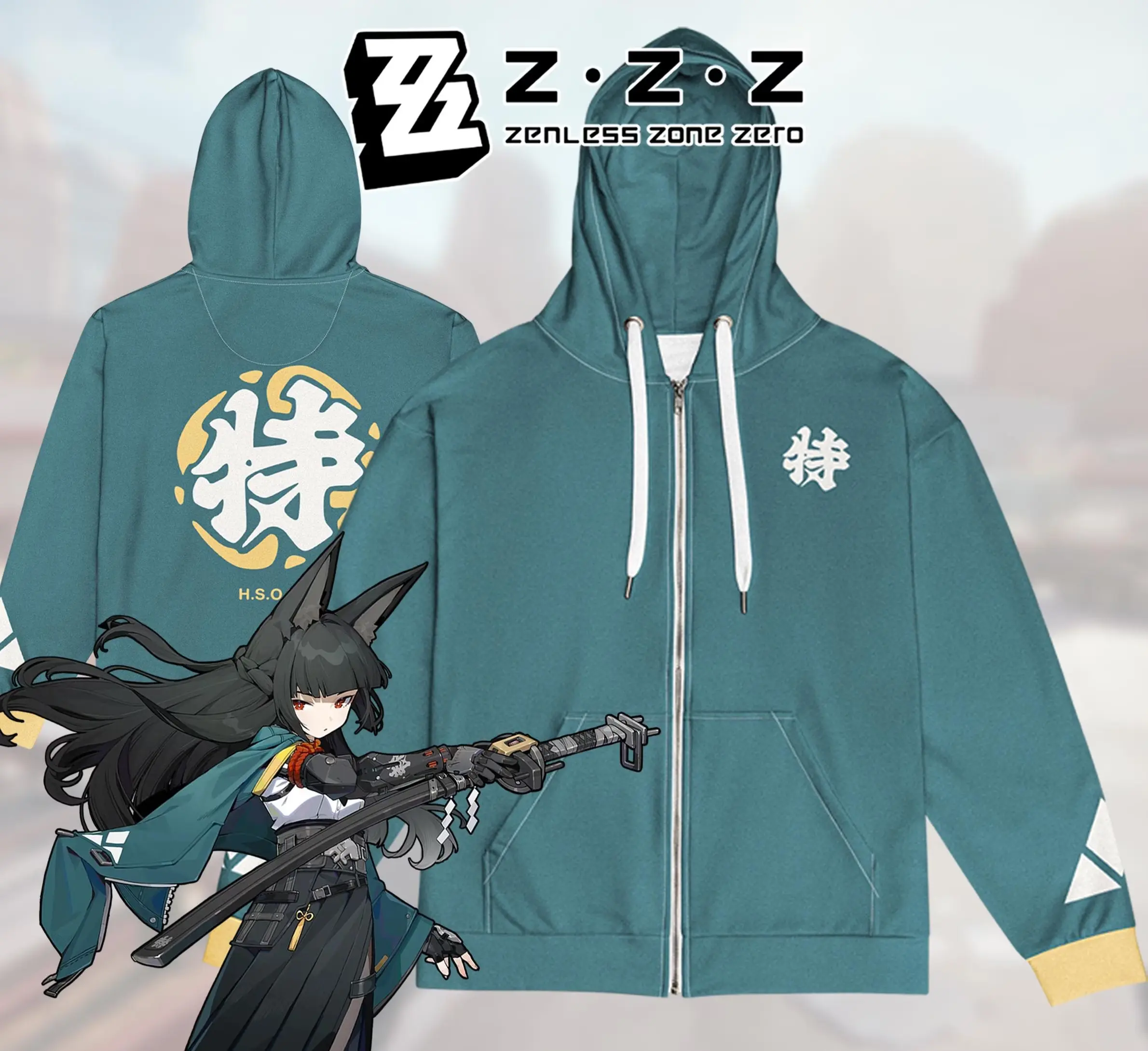 Zenless Zone Zero Jane Doe Hoodie, Anime Gaming Hoodie, ZZZ Fan Gift, Gacha Game Merch, Unisex Sweatshirt