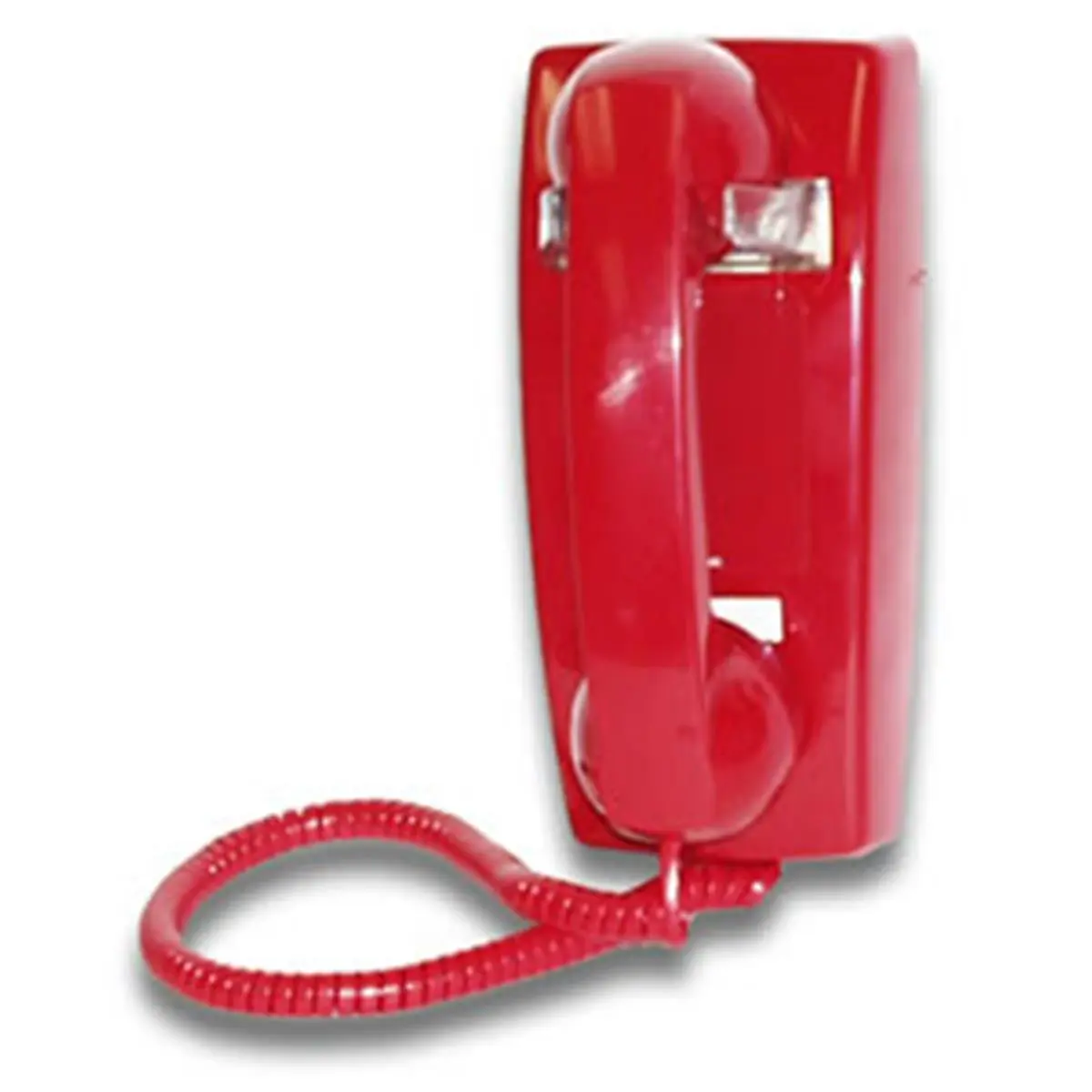 212 MAIN Hot Line Wall Phone - Compact Home Wall-Mounted Household Answering Machine Appliance with Built-In Ringer, Call Answer Function, Hearing Aid Compatible Amplifier